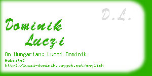 dominik luczi business card